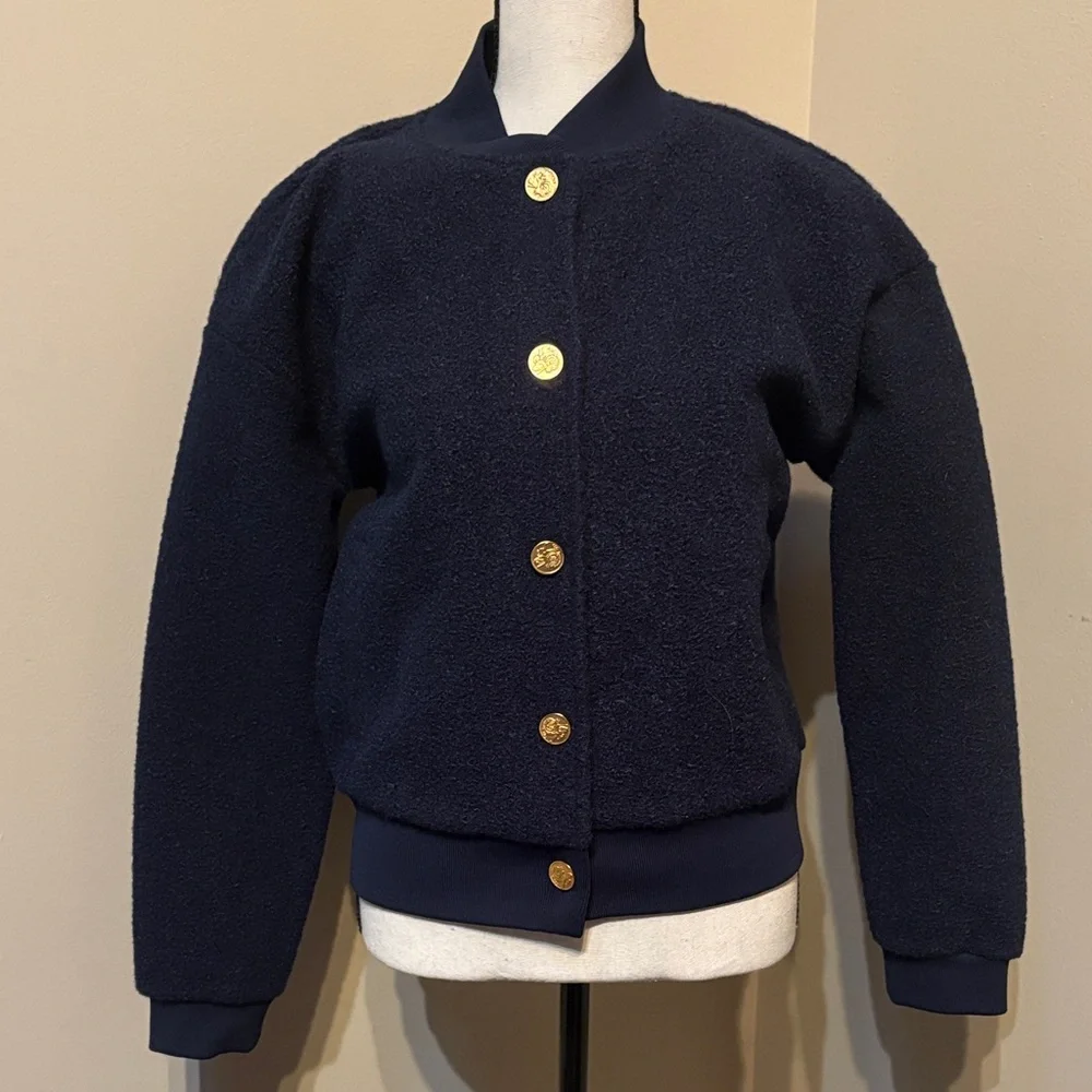 J.Crew Bouclé Bomber Jacket - Picture 2 of 8